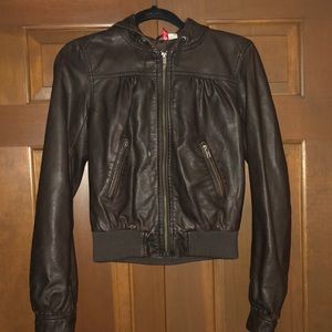 Faux leather jacket